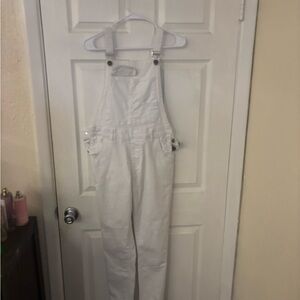 Women's White Overalls